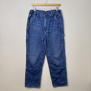 American Eagle Carpenter Jeans Mens 34x29 Workwear Utility Relaxed Fit Denim Pan